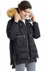 Picture of Orolay Women's Thickened Down Jacket Winter Hooded Coat with Faux Fur Trim Blackfur L