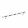 Picture of homdiy (200 Pack) Modern Cabinet Pulls Bruhsed Nickel Drawer Pulls - HD201SN Cabinet Door Handles Stainless Steel Tube T Bar Drawer Pulls for Drawers, Kitchen Cabinets, 8in Hole Centers