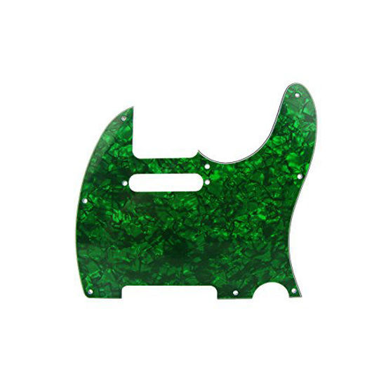 Picture of Musiclily Tele Pickguard for US/Mexico Made Fender Standard Telecaster Modern Style Electric Guitar,4Ply Pearl Green