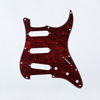 Picture of Musiclily SSS 11 Hole Strat Guitar Pickguard for Fender USA/Mexico Made Standard Stratocaster Modern Style Guitar Parts,4Ply Red Tortoise