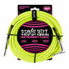 Picture of Ernie Ball Instrument Cable, 1/4" Right Angle, Neon Yellow, 18 ft. (P06085)