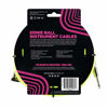 Picture of Ernie Ball Instrument Cable, 1/4" Right Angle, Neon Yellow, 18 ft. (P06085)