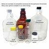 Picture of 66 x 25 mm Clear Perforated Shrink Band for Growler Bottles, Pharmaceutical Bottles, Gallon Jugs, Honey Bottles, and More. [Compatible Diameter Range: 1 1/4” – 1 1/2"] - Bundle of 10,000