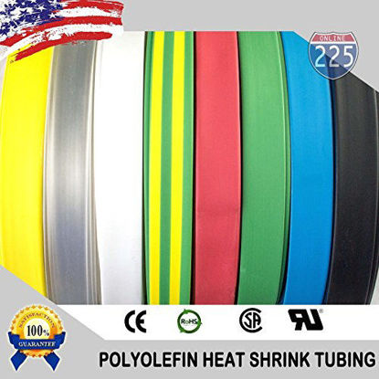 Picture of 200 FT 1/4" 6mm Polyolefin Black Heat Shrink Tubing 2:1 Ratio