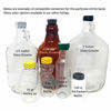Picture of 66 x 25 mm Clear Perforated Shrink Band for Growler Bottles, Pharmaceutical Bottles, Gallon Jugs, Honey Bottles, and More. [Compatible Diameter Range: 1 1/4 - 1 1/2"] - Bundle of 1,000