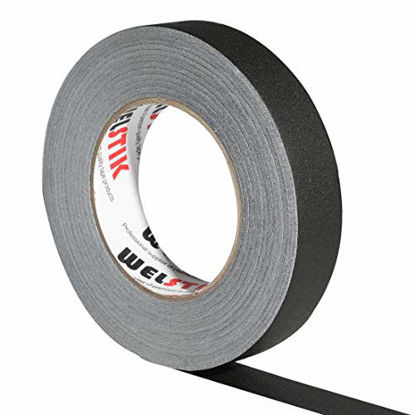 Picture of WELSTIK 1 Pack Gaffer Tape Black 1"X 60 Yards-Heavy Duty Gaffers Tape for Cables,Photography,Theater Stage Setup,Interior Design,Residue Free,Non Reflective,Easy to Tear