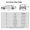 Picture of Kayme 6 Layers Car Cover Waterproof All Weather for Automobiles, Outdoor Full Cover Rain Sun UV Protection with Zipper Cotton, Universal Fit for Sedan (194"-208")