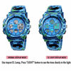 Picture of Boys Digital Watch Outdoor Sports 50M Waterproof Electronic Watches Alarm Clock 12/24 H Stopwatch Calendar Boy Girl Wristwatch - Camouflage Blue