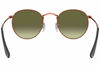 Picture of Ray-Ban RB3447 Metal Round Sunglasses, Shiny Medium Bronze/Green Gradient Brown, 50 mm