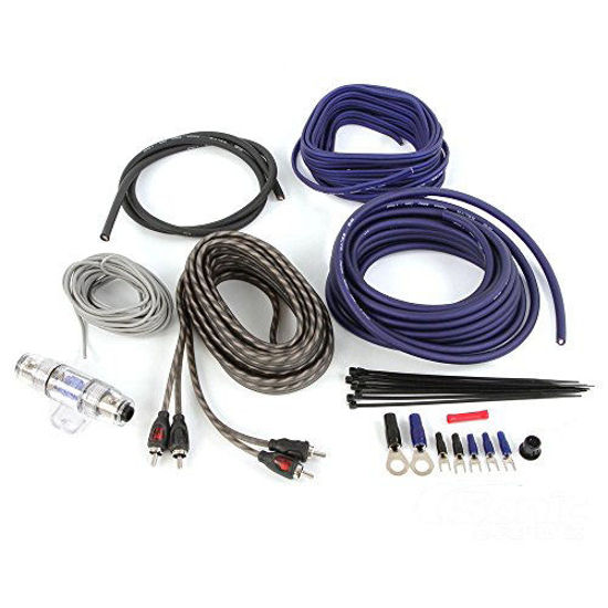 Picture of Belva Complete 8 Gauge 2-Channel Copper-Clad Amp Wiring Kit [BLUE] with 2-Channel RCA Interconnects [BAK82BL]