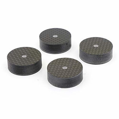 Picture of 4Pcs Speaker Spikes Floor Protectors Shoes Mats Isolation Stand Foot Base Pads for Audio Turntable Speaker CD AMP (30x10mm)