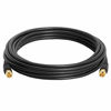 Picture of Cmple Digital Coaxial Cable F-Type Male RG6 Coax Digital Audio Video with F Connector Pin Satellite Cord - 12 Feet Black