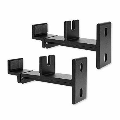 Picture of Excel Life Universal SoundBar Mount Bracket Wall Mounting for Most of TV Sound Bar,Adjustable & Extendable Length -Black with Rubber Pad