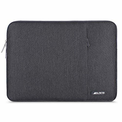 Picture of MOSISO Laptop Sleeve Bag Compatible with 2018-2020 MacBook Air 13 inch A2179 A1932, 13 inch MacBook Pro A2251 A2289 A2159 A1989 A1706 A1708, Polyester Vertical Case Cover with Pocket, Space Gray