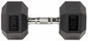 Picture of Sporzon! Rubber Encased Hex Dumbbell, Pair, Black