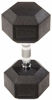 Picture of Sporzon! Rubber Encased Hex Dumbbell, Pair, Black