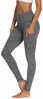 Picture of Lingswallow High Waist Yoga Pants - Yoga Pants with Pockets Tummy Control, 4 Ways Stretch Workout Running Yoga Leggings (Charcoal Grey, Medium)