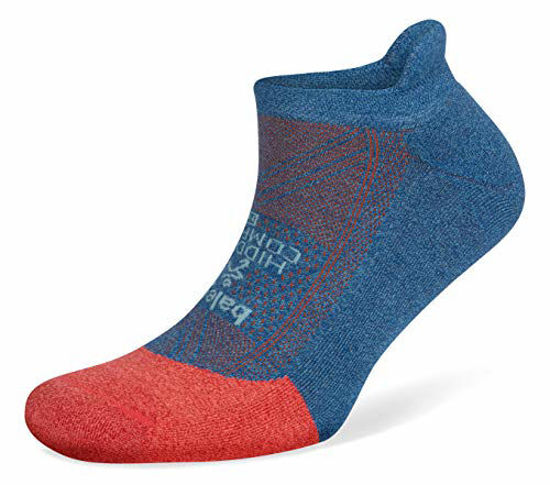 Picture of Balega Hidden Comfort No-Show Running Socks for Men and Women (1 Pair),Cherry/Denim, Small