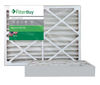 Picture of FilterBuy 24x24x4 MERV 8 Pleated AC Furnace Air Filter, (Pack of 2 Filters), 24x24x4 - Silver