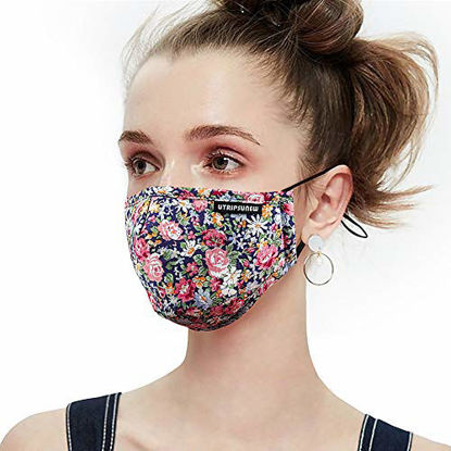 Picture of Anti Pollution Dust Mask Washable and Reusable PM2.5 Cotton Face Mouth Mask Protection from Pollen Allergy Respirator Mask