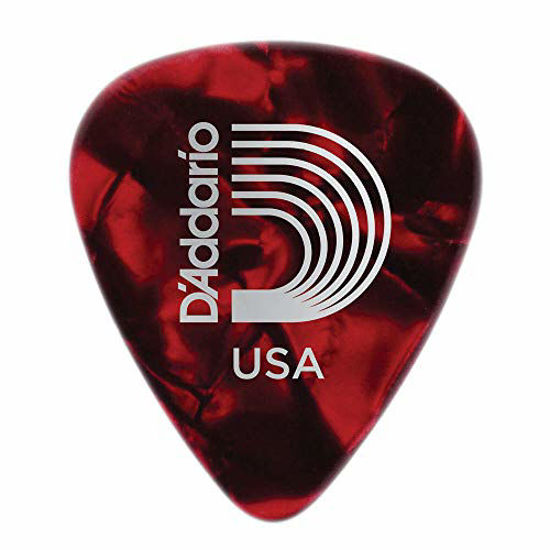 Picture of Planet Waves Red Pearl Celluloid Guitar Picks, 10 pack, Light