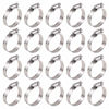 Picture of Glarks 20Pcs 304 Stainless Steel Adjustable 27-51MM Range Worm Gear Hose Clamps Assortment Kit, Fuel Line Clamp for Water Pipe, Plumbing, Automotive and Mechanical Application (27-51MM)