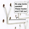 Picture of Steel Pegboard Hooks 50-Pack 1" L-Hook - Will Not Fall Out - Fits Any Peg Board - Black - Organize Tools, Accessories, Workbench, Garage Storage, Kitchen, Craft or Hobby Supplies, Jewelry, Retail