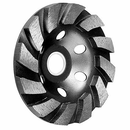 Picture of SUNJOYCO 4" Diamond Cup Grinding Wheel, 12-Segment Heavy Duty Turbo Row Concrete Grinding Wheel Disc for Angle Grinder, for Granite, Stone, Marble, Masonry, Concrete