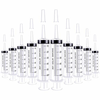 BSTEAN 25 Pack 10ml Plastic Syringe with Individual Wrap for Industrial,  Scientific, Measuring, Watering, Pet Feeding, Oil Refilling or Glue  Applicator