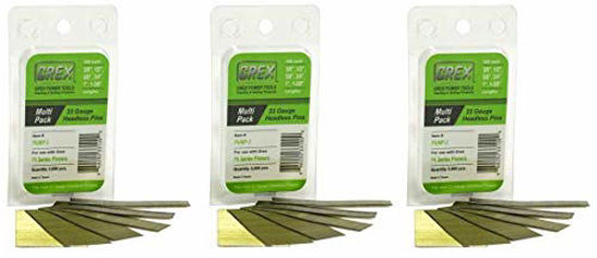 Picture of GREX P6/MP-3 23 Gauge Multi-Pack Headless Pins (3,000 per box) (Three Pack)