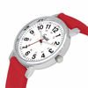 Picture of Speidel Scrub Watch for Medical Professionals with Red Silicone Rubber Band - Easy to Read Timepiece with Red Second Hand, Military Time for Nurses, Doctors, Surgeons, EMT Workers