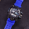 Picture of Mens Military Watch, Dual-Display Waterproof Sports Digital Watch Big Wrist for Men with Alarm (Blue)