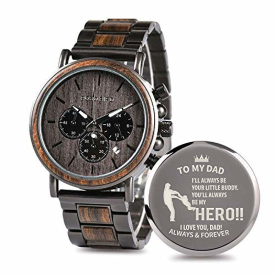 Personalized wooden outlet watches for him