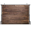 Picture of LYWYGG 7x5ft Thin Vinyl Brown Wood Backdrop Photographers Retro Wood Wall Background Cloth Seamless CP-19