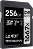 Picture of Lexar Professional (LSD256CBNA1667) 1667X 256GB SDXC Uhs-II/U3 Card