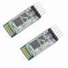 Picture of HiLetgo 2pcs HC-05 Wireless Bluetooth RF Transceiver Master Slave Integrated Bluetooth Module 6 Pin Wireless Serial Port Communication BT Module for Arduino