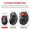 Picture of ELECOM Bluetooth Finger-operated Compact-size Trackball Mouse 5-Button Function Smooth Tracking, Less-Noise Precision Optical Gaming Sensor with Semi-hard Case (M-MT2BRSBK)