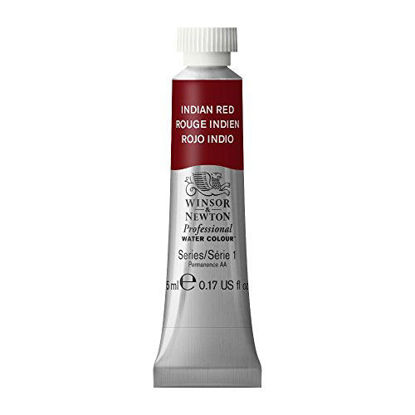 Picture of Winsor & Newton Professional Water Colour Paint, 5ml tube, Indian Red