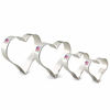 Picture of Ann Clark Cookie Cutters 4-Piece Heart Cookie Cutter Set with Recipe Booklet, 2.75", 3.25", 3.75", 4"