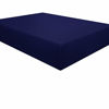 Picture of NTBAY Microfiber California King Fitted Sheet, Wrinkle, Fade, Stain Resistant Deep Pocket Bed Sheet, Navy Blue