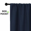 Picture of NICETOWN Thermal Curtains Blackout Draperies - Window Treatment Energy Saving Solid Blackout Rod Pocket Curtains/Drapes for Living Room (Navy, 1 Pair, 42 by 84-Inch)