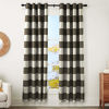 Picture of Amazon Basics Room-Darkening Blackout Curtain Set with Grommets - 52" x 96", Taupe Stripe