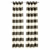 Picture of Amazon Basics Room-Darkening Blackout Curtain Set with Grommets - 52" x 96", Taupe Stripe