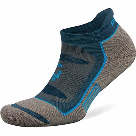 Picture of Balega Blister Resist No Show Socks For Men and Women (1 Pair), Mink/Legion Blue, Medium