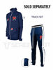 Picture of SCREENSHOTBRAND-P11853 Mens Hip Hop Premium Slim Fit Track Pants - Athletic Jogger Rose Embroidery Bottom with Taping-Navy-XLarge