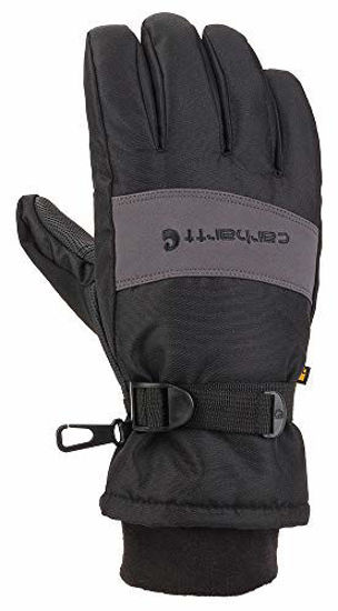Picture of Carhartt Men's WP Waterproof Insulated Glove, Black/Grey, Large