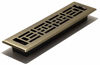 Picture of Decor Grates AJH212 2-inch by 12-inch Oriental Floor Register, Polished Brass Finish