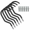 Picture of WaterLuu Heavy Duty Storage Hooks Bike Hooks Garage Hooks with Expansion Pipes Great for Bicycles & Heavy Duty Goods on Wall (6 Pack)