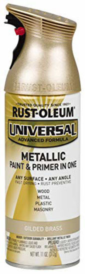 Picture of Rust-Oleum 330504-6PK Universal Spray Paint, 6 Pack, Guilded Brass