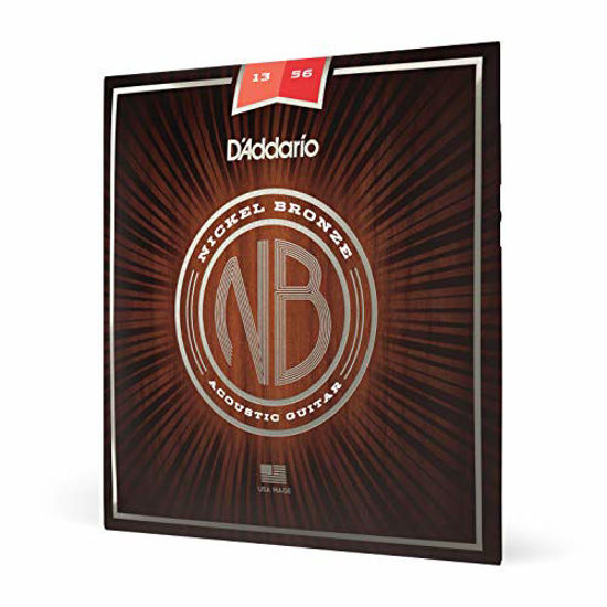 Picture of D'Addario Nickel Bronze Acoustic Guitar Strings, Medium, 13-56